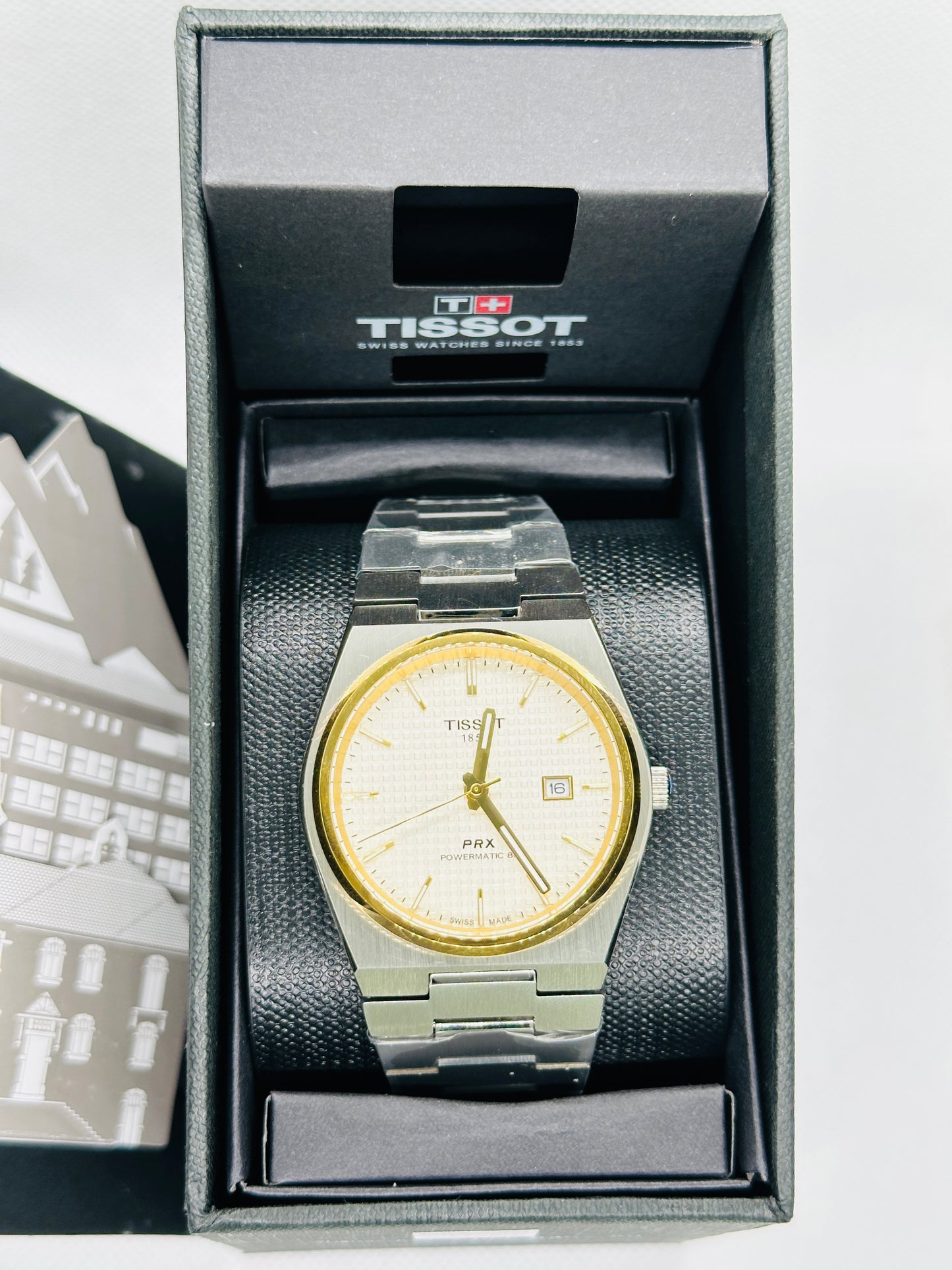 PRX Powermatic 80 Silver Gold Men's Watch With Original Box